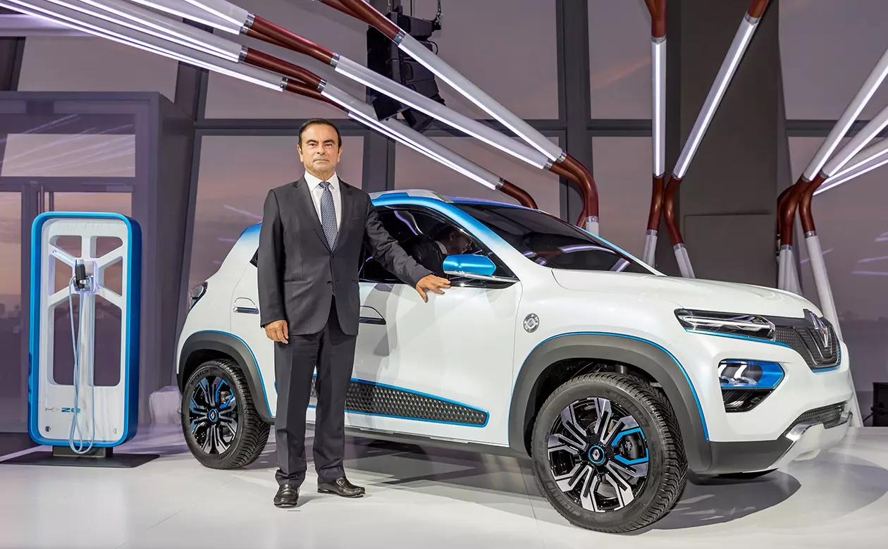 renault k-ze with carlos ghosn