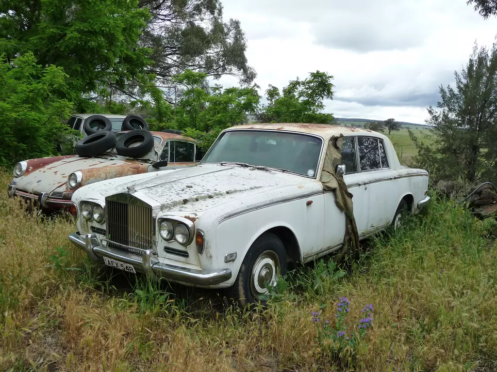 Rolls-Royce abbandonata